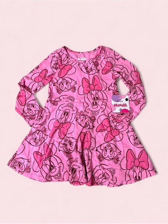 Disney Other - Minnie Mouse Toddler Long Sleeve Dress NWT 18M & 3T